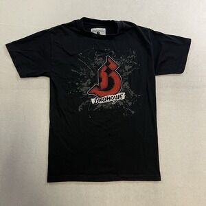 Birdhouse Skateboard T-Shirt Men's Size Small Black Short Sleeve Graphic Tee